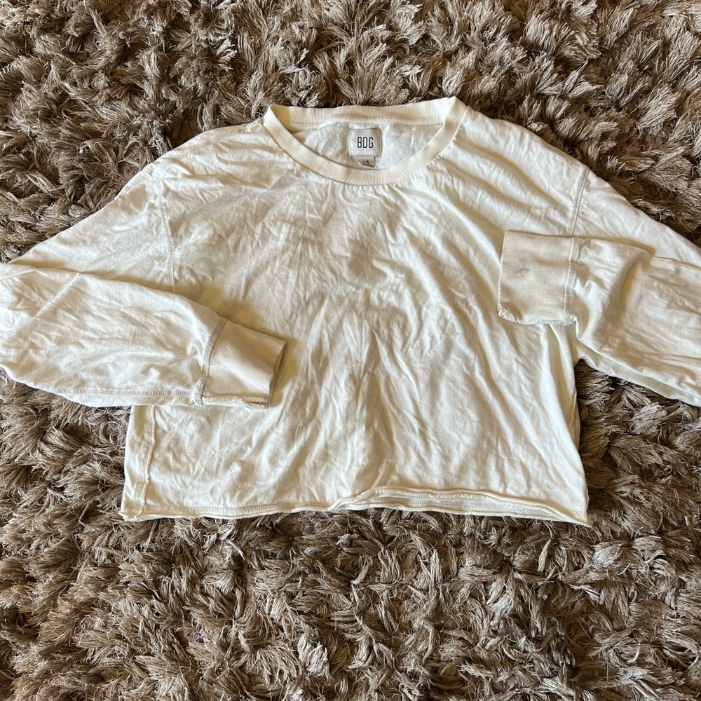 BDG long sleeve loose crop top